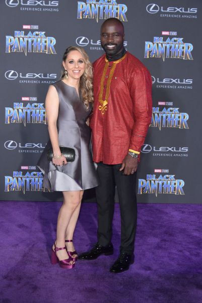 HOLLYWOOD, CA - JANUARY 29: Iva Colter and actor Mike Colter attends the premiere of Disney and Marvel's "Black Panther" at Dolby Theatre on January 29, 2018 in Hollywood, California. (Photo by Neilson Barnard/Getty Images)